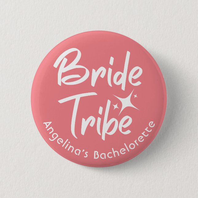 Bride Tribe Bridal Shower Button (Front)