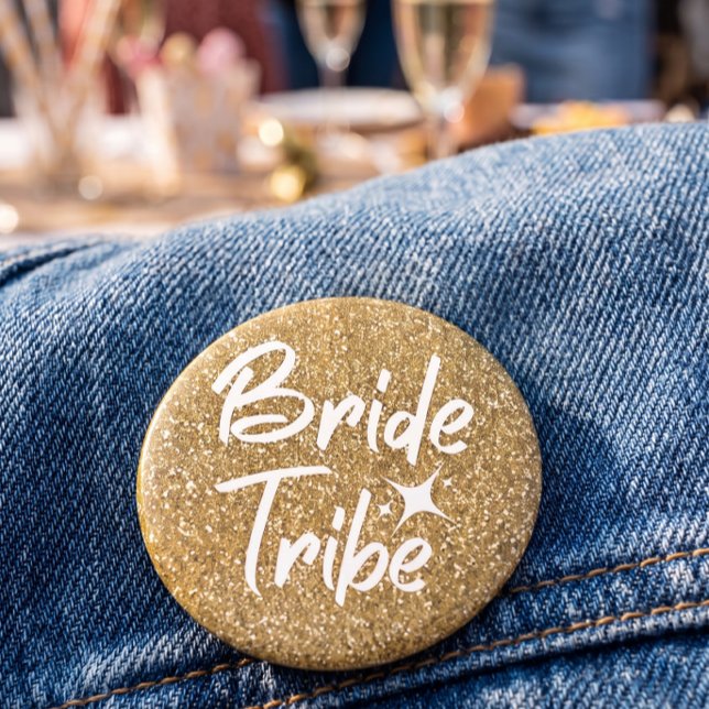 Bride tribe bridal shower pin gold (Creator Uploaded)