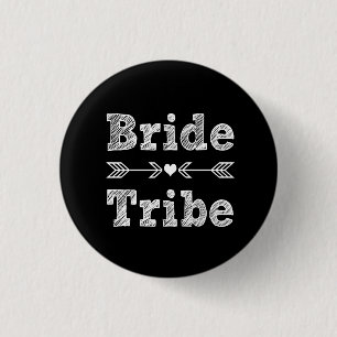 Bride Tribe Bridesmaid women's 3 Cm Round Badge