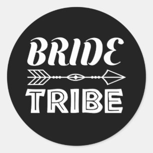 Bride Tribe Classic Round Sticker