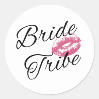 Bride Tribe Classic Round Sticker