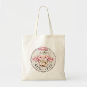 Bride Tribe custom floral Tote Bag