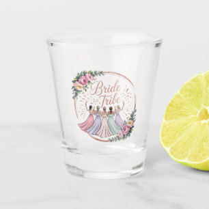 Bride Tribe Custom Name Bachelorette Party  Shot Glass