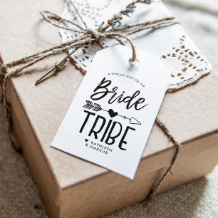 Bride Tribe Custom Name Wedding Gift Tags