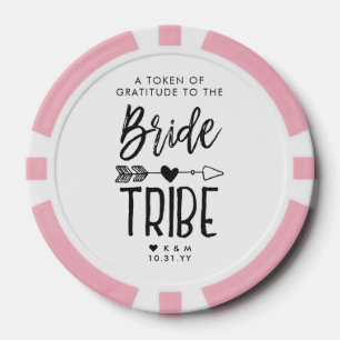 Bride Tribe   Custom Thank You Message Poker Chips