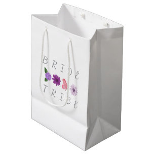 Bride Tribe Floral Bride Hen Party Gift Medium Gift Bag