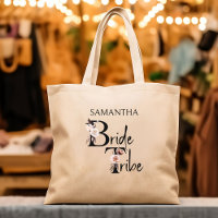 Bride Tribe Floral Letters Boho Bachelorette