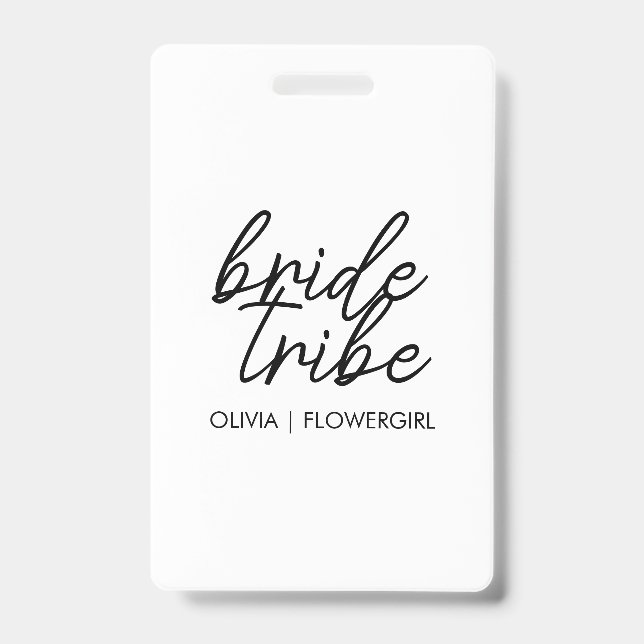 Bride Tribe | Flower Girl ID Badge (Front)