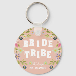 Bride Tribe Funny Bridesmaid Favour Gift Key Ring