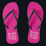 Bride Tribe funny Bridesmaids flip flops<br><div class="desc">Bride Tribe funny Bridesmaids flip flops</div>
