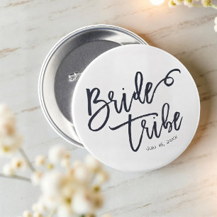 Bride Tribe Modern and Simple Handwritten 3 Cm Round Badge