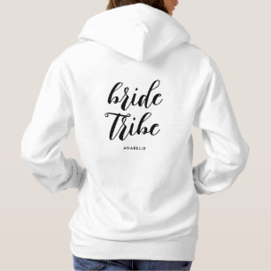 Bride Tribe Modern Minimalist Bachelorette Party Hoodie