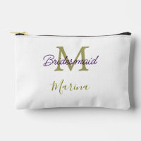 Bride tribe monogram bridal shower simple golden p