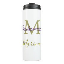 Bride tribe monogram bridal shower simple golden p