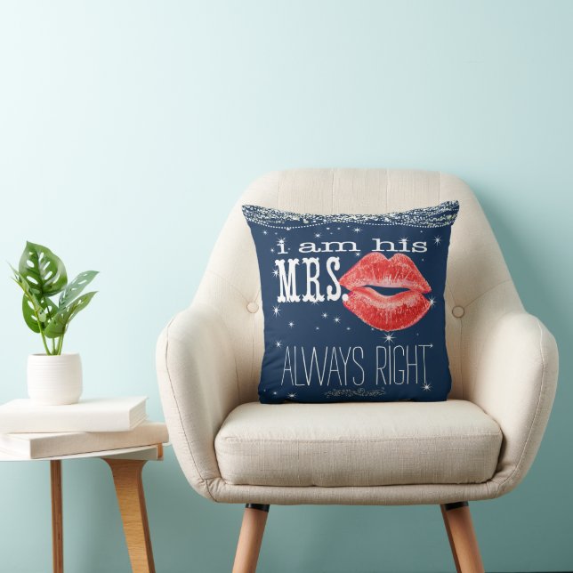 Bride Under the Stars Always Right Accent Pillow (Chair)