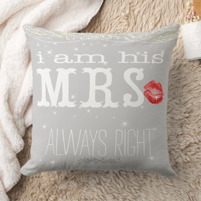 Bride Under the Stars Always Right Accent Pillow (Blanket)