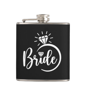 Bride Vinyl Wrapped Flask