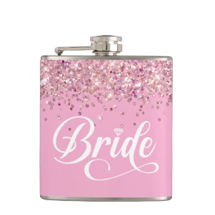 Bride Vinyl Wrapped Flask