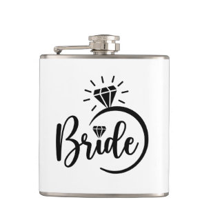 Bride Vinyl Wrapped Flask