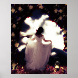 Bride Watching Portait Poster