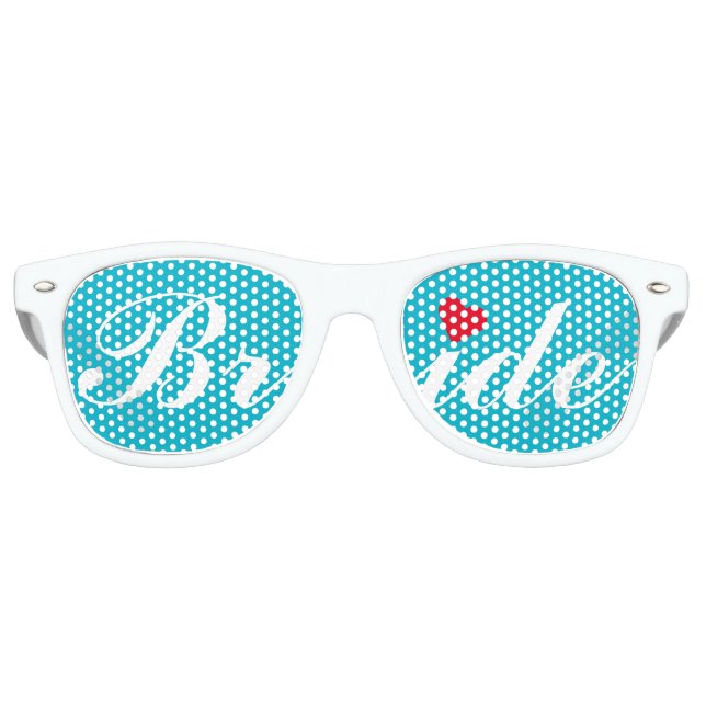Bride Wedding Bachelorette Party Cool White Shades (Front)