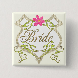Bride Wedding Badges