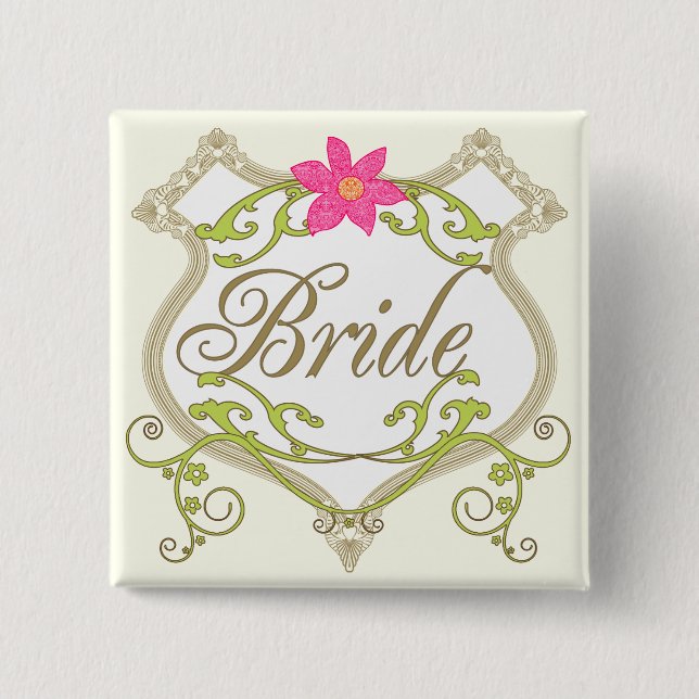 Bride Wedding Badges (Front)