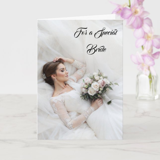 Bride Wedding Card (Orchid)