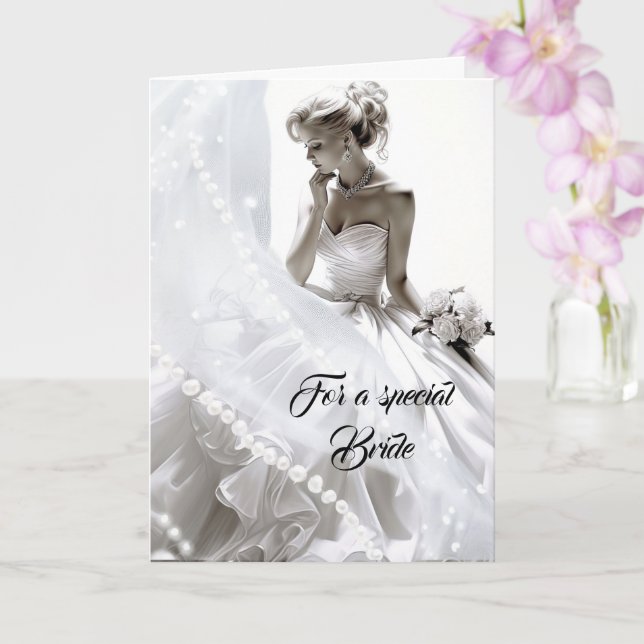 Bride Wedding Card (Orchid)