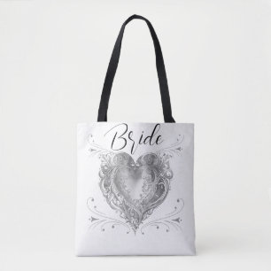 Bride Wedding Custom  Tote Bag