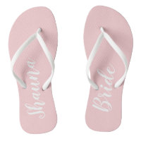 Bride wedding day flip flops