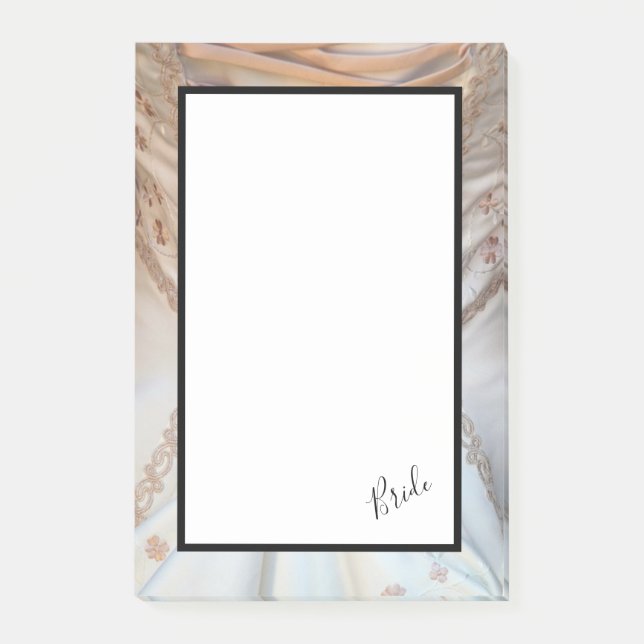 Bride Wedding Dress Post-it Notes (Front)