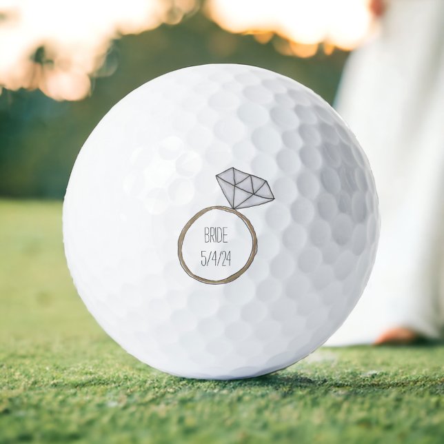 Bride Wedding Golf Balls (Creator Uploaded)