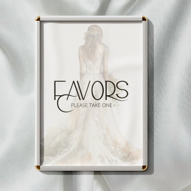 Bride Wedding Gown Favours Please Take Poster (Creator Uploaded)