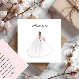 bride, wedding illustration card