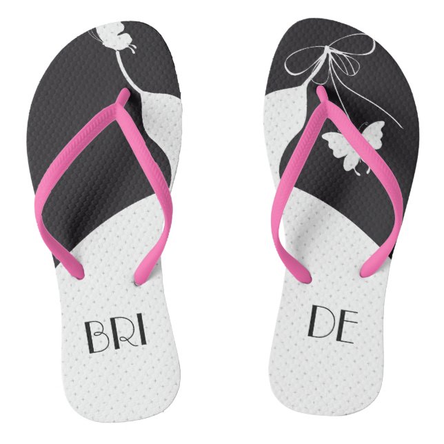Bride Wedding Jandals (Footbed)