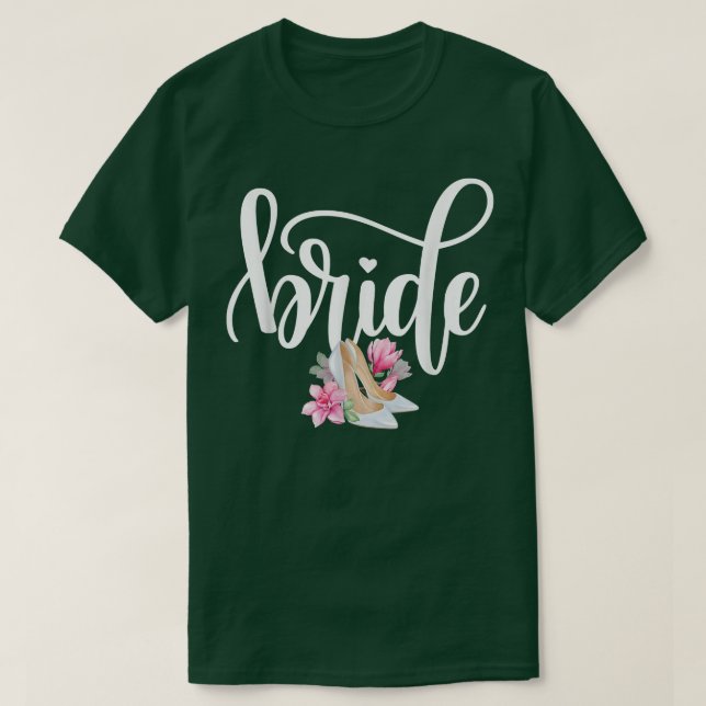 Bride Wedding Party Rehearsal Dinner Bride Squad  T-Shirt (Design Front)