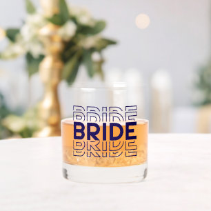 Bride whiskey glass