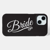 Bride white on black