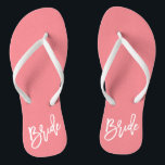 Bride White Script Jandals<br><div class="desc"></div>