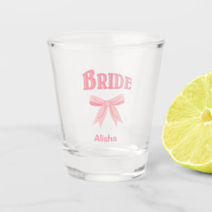 BRIDE with Custom Name Shot Glass