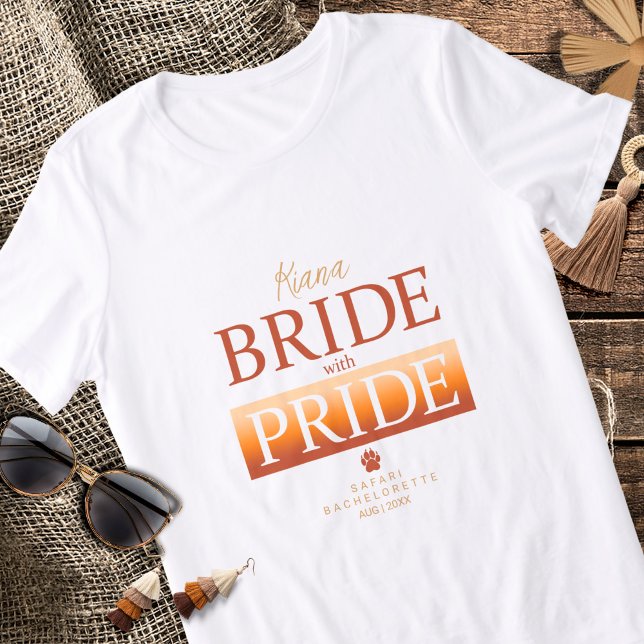 Bride with Pride Safari Bachelorette ID1158 Tri-Blend Shirt (Creator Uploaded)