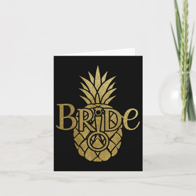 Bride Women Bachelorette Wedding Summer Party Beac Card (Front)