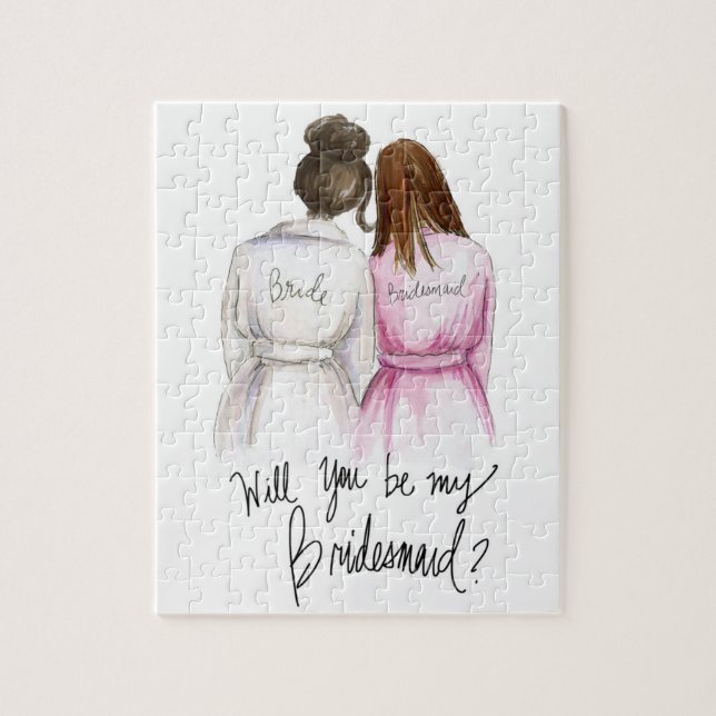 Bridemaid? Puzzle Dk Br Bun Bride Br Maid (Vertical)