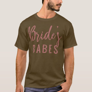 Bride's Babes Pink Cute Bridesmaid Bachelorette Pa T-Shirt