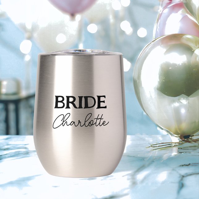 Brides Bachelorette Party Name Stainless Steel (Bachelorette Party - Front)