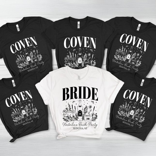 Bride's Coven Witchy Bachelorette Party Custom Tri-Blend Shirt (Creator Uploaded)