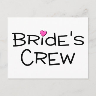 Brides Crew Postcard