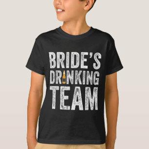 Brides drinking team funny bridal bachelorette T-Shirt