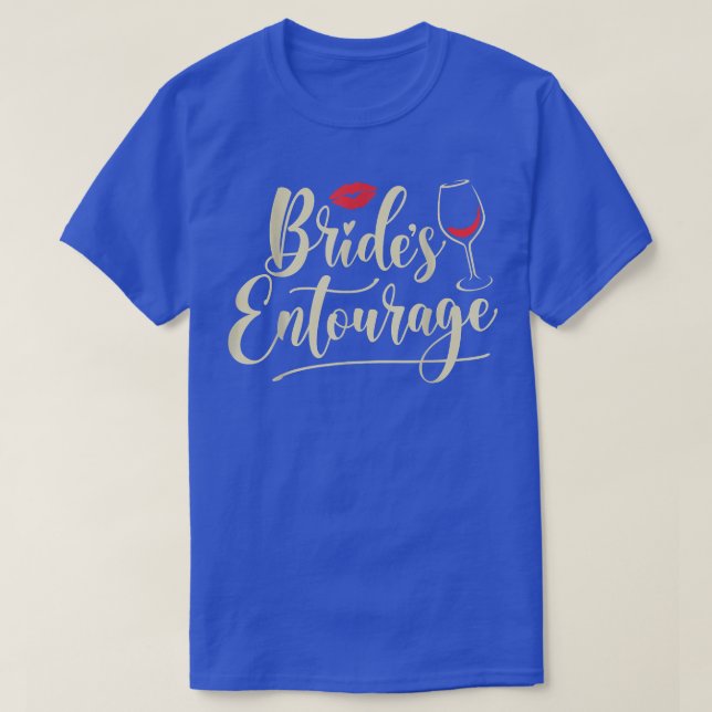 Bride's Entourage, Bridesmaid Proposal Gift, Brida T-Shirt (Design Front)